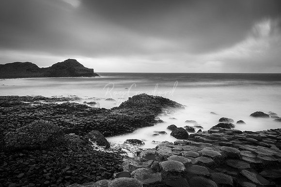 Giant's Causeway,Bushmills Co.Antrim B:W