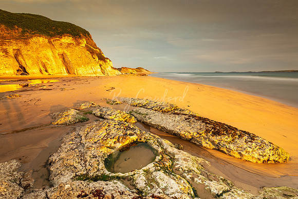 white rocks Beach golden sunrise