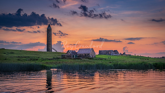 Devinish Island at sunset