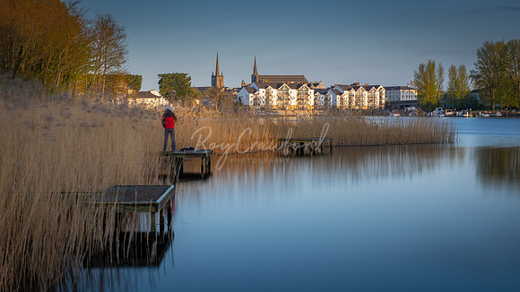 Portora wharf with Fisherman