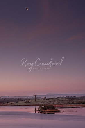 Devenish Island with Moon-10