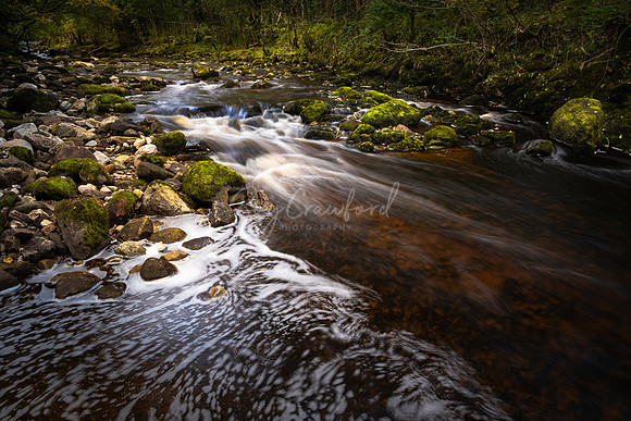 Fermanagh low flowing river October 2020