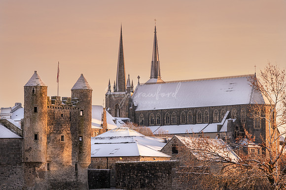 Enniskillen Castle with snow 2021