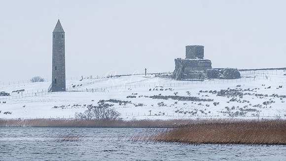 Devenish Island in the snow 2021